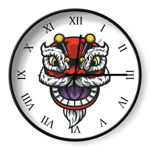 Chinese Lion Clock